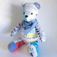 Memory Bear Keepsake - scruffy clothes bear