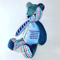 Memory Bear Keepsake - navy jointed bear