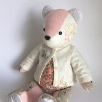 Memory Bear Keepsake - stripey bear