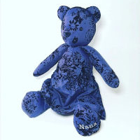 Memory Bear Keepsake - ditsy print bear