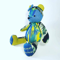 Memory Bear Keepsake - bear with scarf